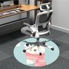 1pc Polar Bear Scarf Office Round Area Rug, Indoor Mat Suitable ForOffice, Under Office Chairs Bedroom Living Room Home Decor, Room Deco, D070