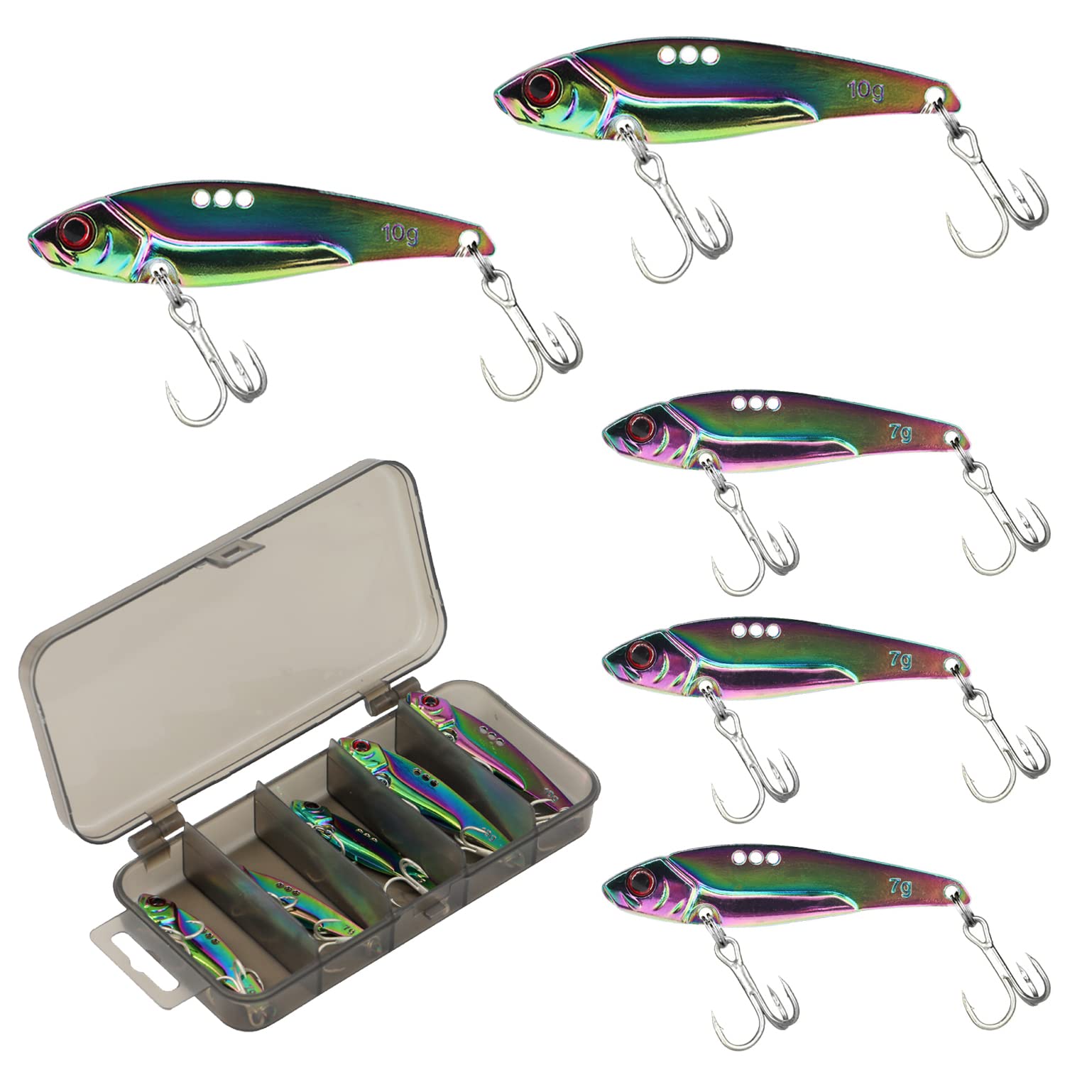 ANCL Metal Vibe Iron Plate Vibe Lure 10g x2 7g