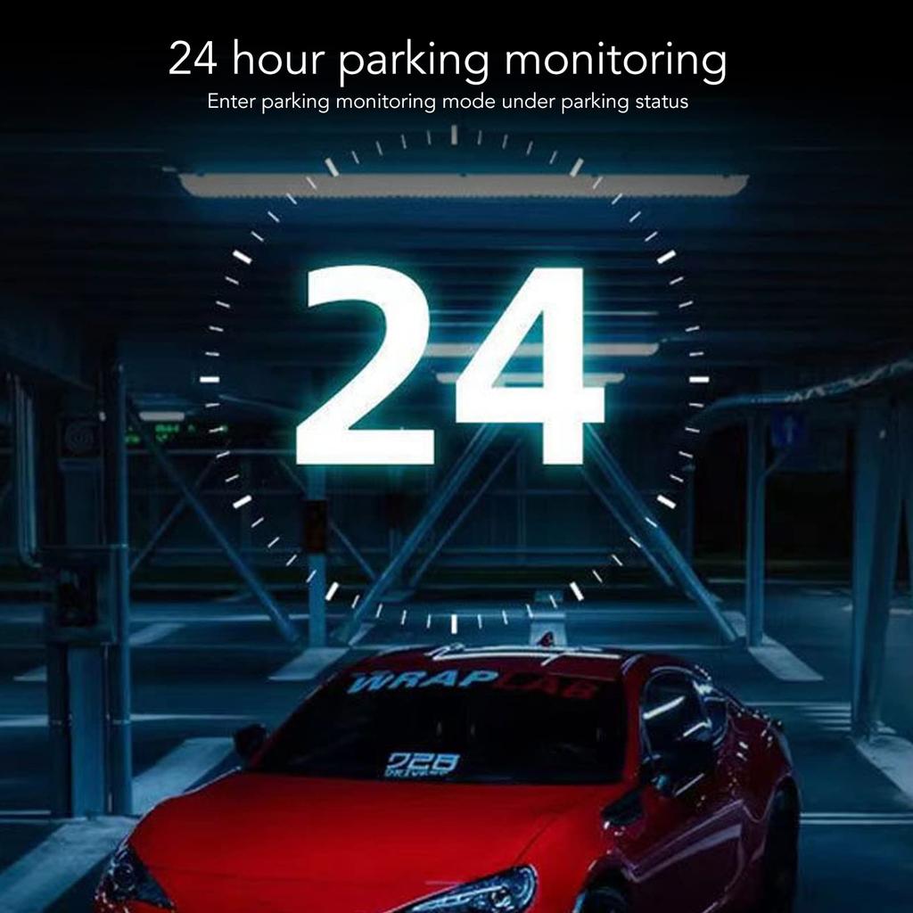 Auto Recorder Dashcam 1080P HD Dashboard Camera Bewegingsdetectie 360 Graden Rotatie 3.16" Video-opname Zakenreis Parkeerbewaking