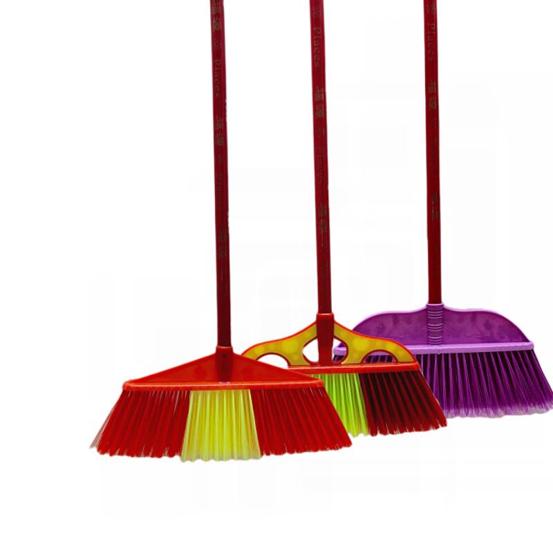 Handun Hard Bristle Broom Set with Wooden Handle