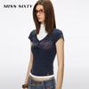 MISS SIXTY x Bella Capsule V-Neck Logo T-Shirt