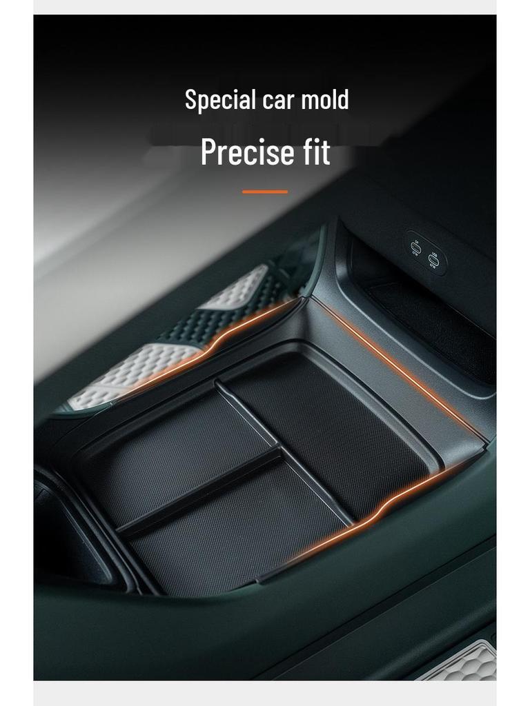 DUGU/YU7 Car Armrest Storage Box - Silicone Organizer for Center Console