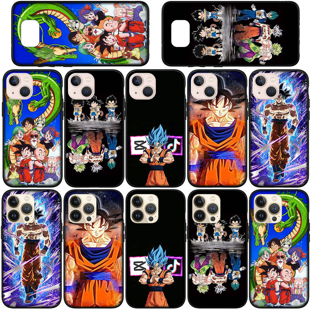 Phone Case for Samsung Galaxy S25 S24 S23 iPhone 16 15 Redmi Note 14 13 12 16E 8 X 11 Pro Max XR OPPO Moto Huawei Dragon Ball Z Goku DragonBall Cover
