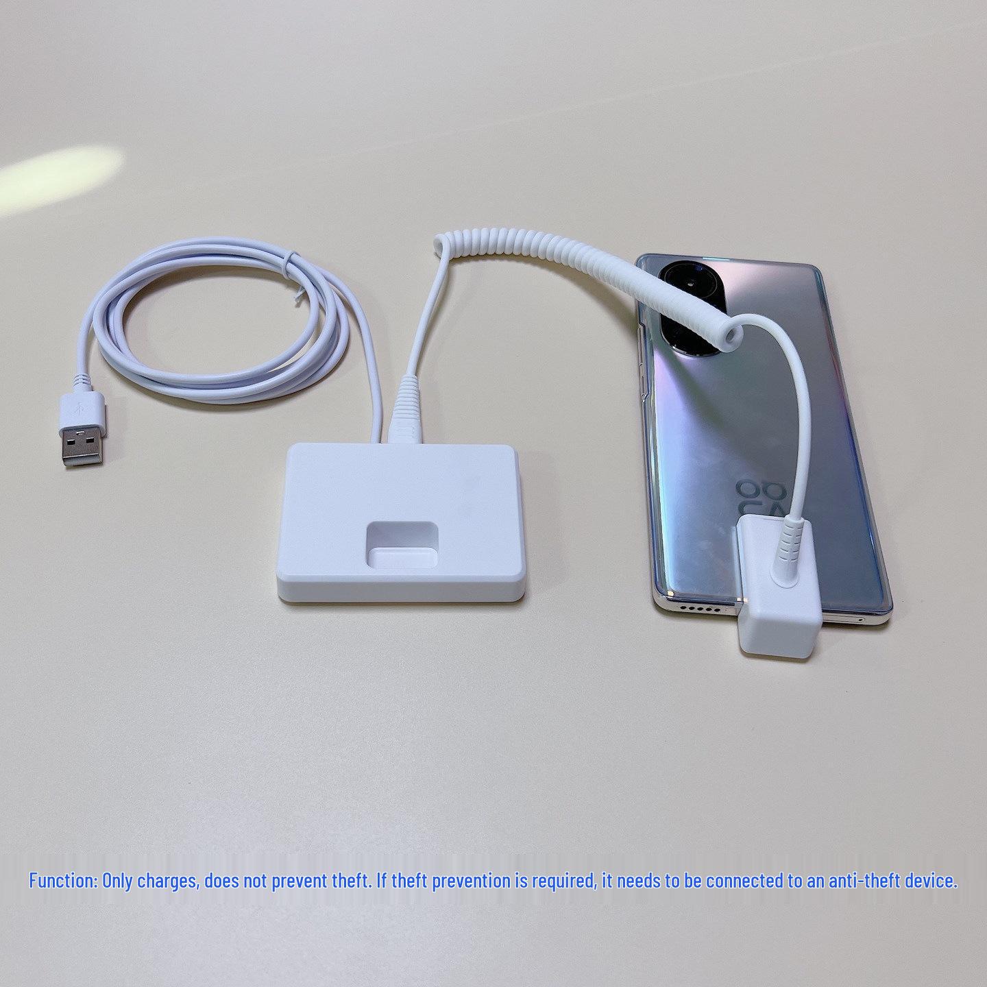 

Mobile Phone Display Stand: Anti-Theft Charging Holder for Store Counter Demonstrations Apple Connector - Charging