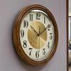 Solid Wood Wall Clock Modern Living Room Large Clock  Aesthetic Watch Silent Creative Home Decoration Accessories Interior