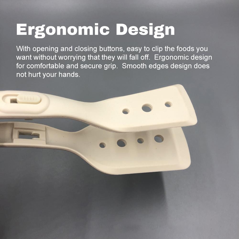 2-in-1-Silikonspatel und -Zange, Mehrzweck-Grillklammerspatel mit Schloss für Brotsteak