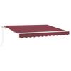 Retractable Awning Burgundy Red 250 X 200 Cm Fabric