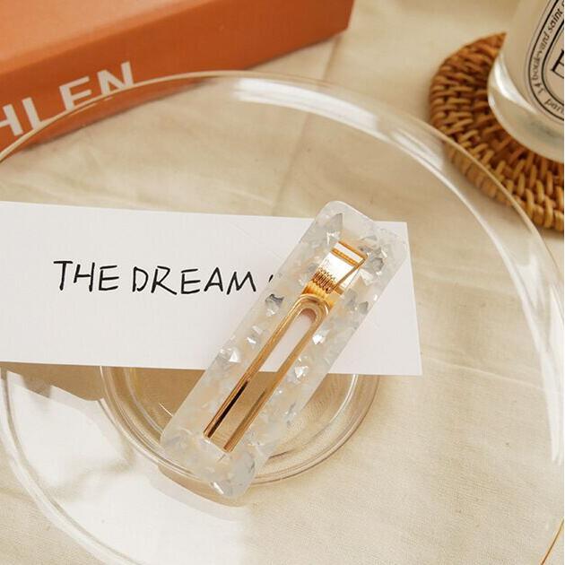 Popular Fashion Acetate Sweet Hairpins Girls Hair Clips Pin Barrette Accessories For Women Lady Hairclip Hairgrip Headwear