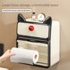 Carton Waterproof Toilet Tissue Box Rustproof With Lid Toilet Paper Holder No Punching Tissue Storage Box Toilet