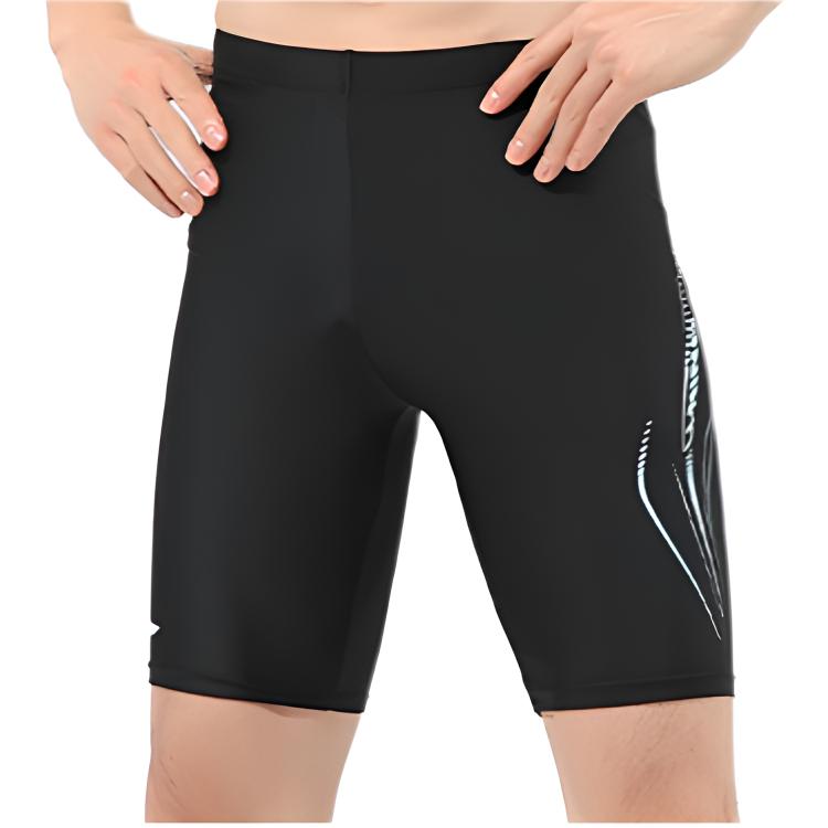 Li Ning Sport Casual Eenvoudig Ademend Zwemshort Heren zwemkleding Zwart LSKW033-1