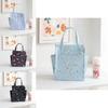 Cartoon Bento Box Bag With Side Pocket Oxford Fabric Multiuse For Kids And Teens