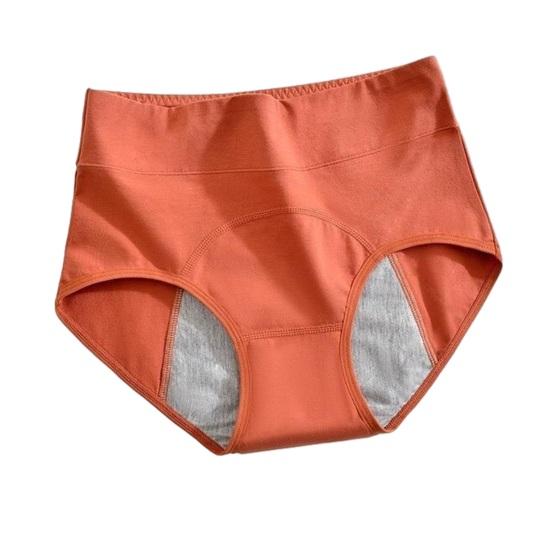 

Менструальні трусики для жінок Висока талія Герметичні Бавовняні Менструальні трусики Для рясних виділень Післяпологові трусики L