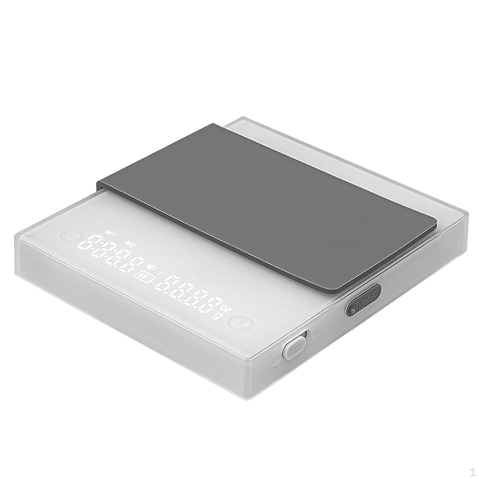 

Кофейные весы, цифровые весы для кофе для офиса, дома, приготовления пищи, выпечки белый