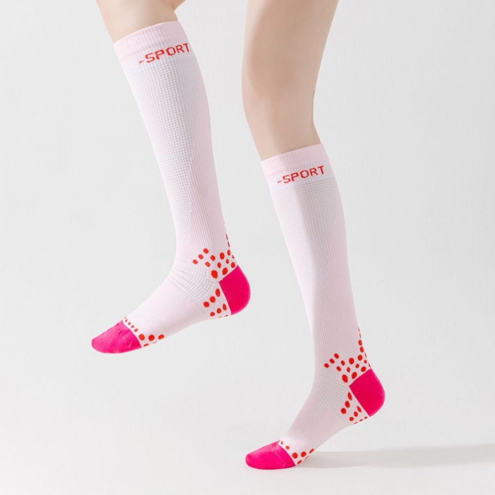 Mesh Cycling Socks Breathable Muscle Compression Socks Professional Sports Leg Socks  Women