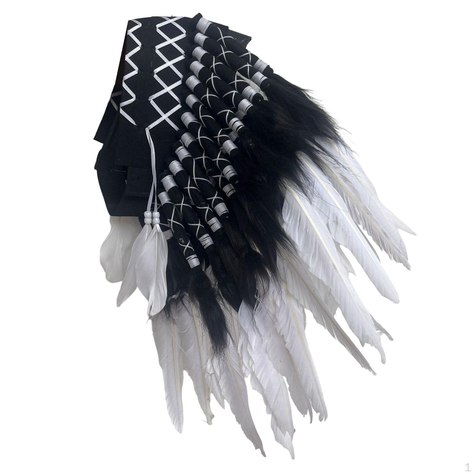 

Indian Headdress Artificial Feather for Role White
