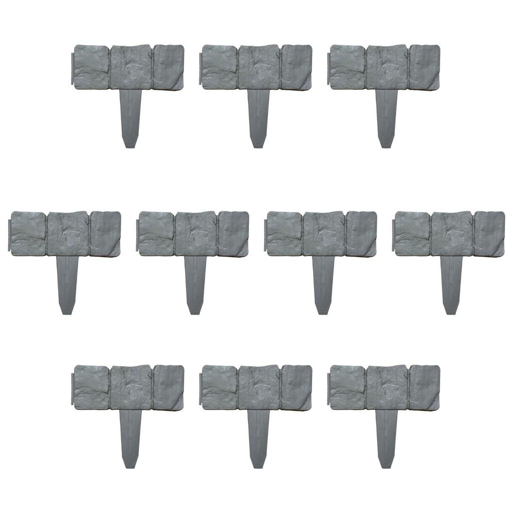 Imitation Stone Garden Fence: PP Plastic Lawn & Landscape Fence