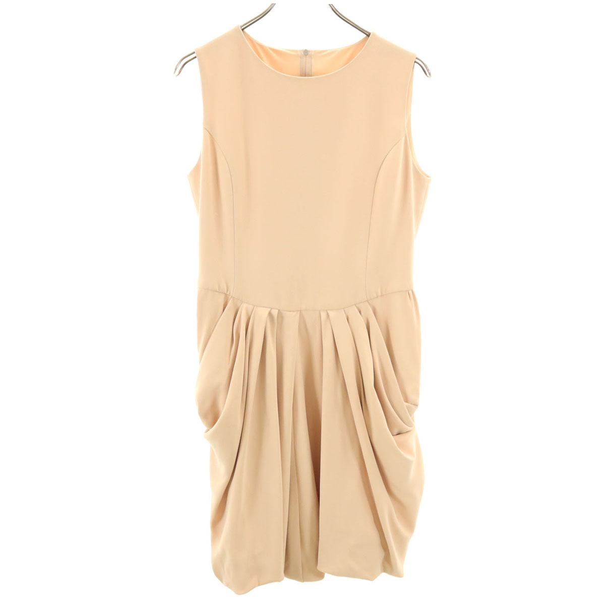 

FOXEY NEW YORK made in Japan No sleeve mini dress 42 Pale orange Women Used