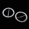 Engood 50Pcs 38mm Big Rhinestones Napkin Ring Sewing Trim & Embellishments Craft Buckle Serviette Holder Wedding Banquet Dinner