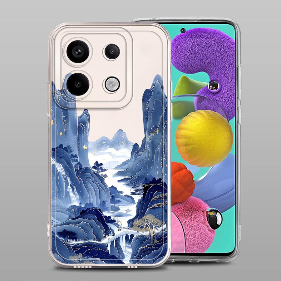Mountains Waters Art Case for Xiaomi Redmi Note 14 Pro Plus 13C 12S 9 10 A4 10S 14C 11 Note 13 11S 12 Soft Phone Cover