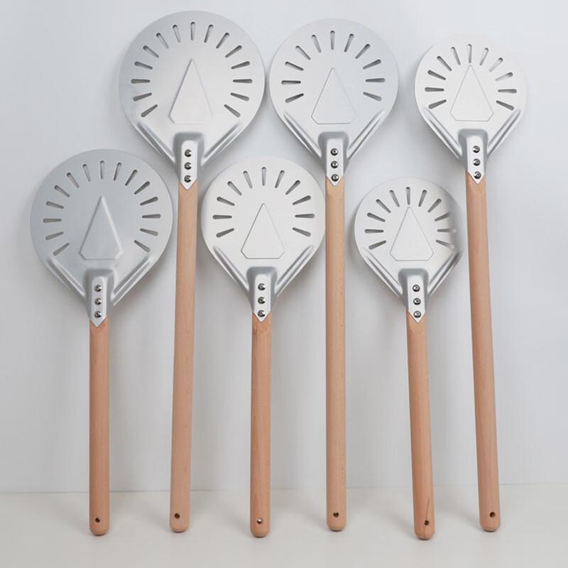 Italian Long Handle Perforated Aluminum Pizza Peel
