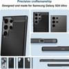 Hülle und 2 gehärtete Gläser - BOOLING - für Samsung Galaxy S24 Ultra - Stoßschutz - Gummiertes TPU - Schwarz
