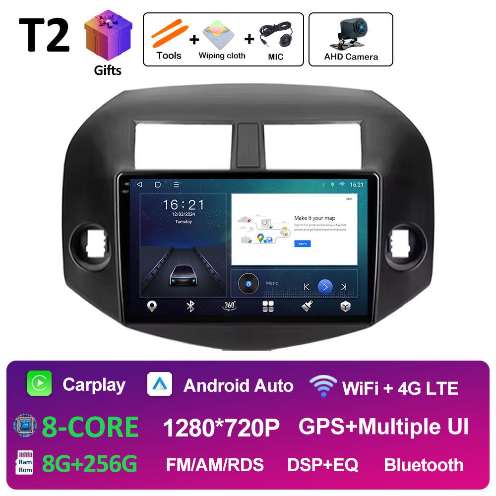 Android Auto Wireless Carplay For Toyota RAV4 3 XA30 2005 2006 2007 2008 2009 2010 - 2013 Car Video Radio Multimedia Player WIFI