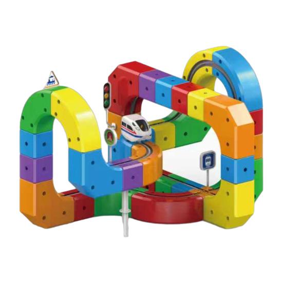 

51/81/118 шт./набор Магнитный трек Игрушечный набор поезда Детский DIY Железная дорога Строительство Гравитационно-устойчивый Электрический поезд Игрушка Малыши Трек Автомобиль Образовательный STEM Middle