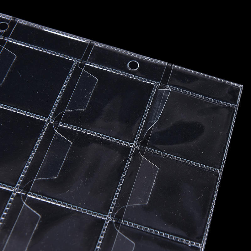 10 stron 30 kieszeni Plastikowe uchwyty na monety Etui na album z pieniędzmi do przechowywania kolekcji,