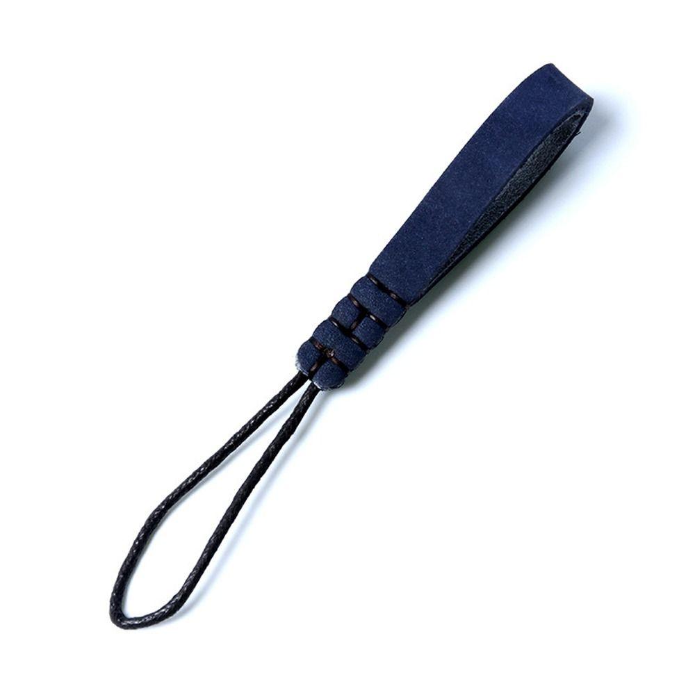 Rope Pendant Cowhide Car Keychain Key Loop Leather Key Ring Creative Leather Lanyard  Key Loop