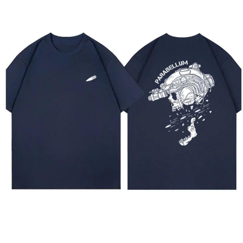 New Outdoor Sports T-shirt Casual Short-sleeved Military Wind Flying Bullet Printing Pure Cotton T-shirt Unisex