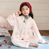 Girls Pure Cotton Pajamas Women's Season New Long-sleeved Cartoon KT Cat Cotton Loungewear Suit Student Girl