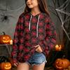 Kids Casual Halloween Print Hoodie Long Sleeve Pullover for Boys and Girls Everyday Wear
