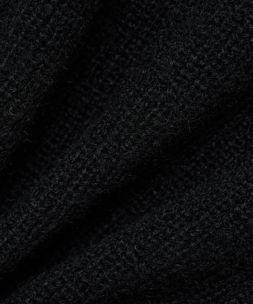 BLOND9 Grace Wool Rib Knit Sweater_Black