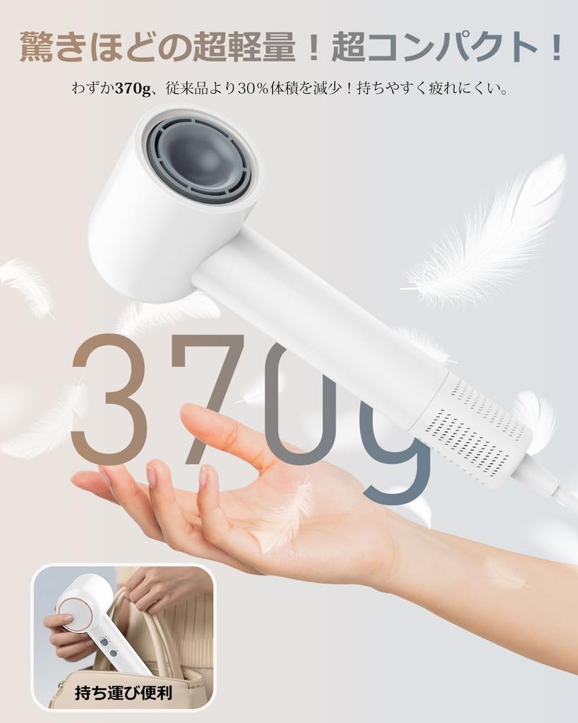 20S Hair Dryer Million Negative 1300W Hair Dryer with 4 Temperature Settings 2 Airflow NTC Temperature Overheat Static Low Home PSE Japanese