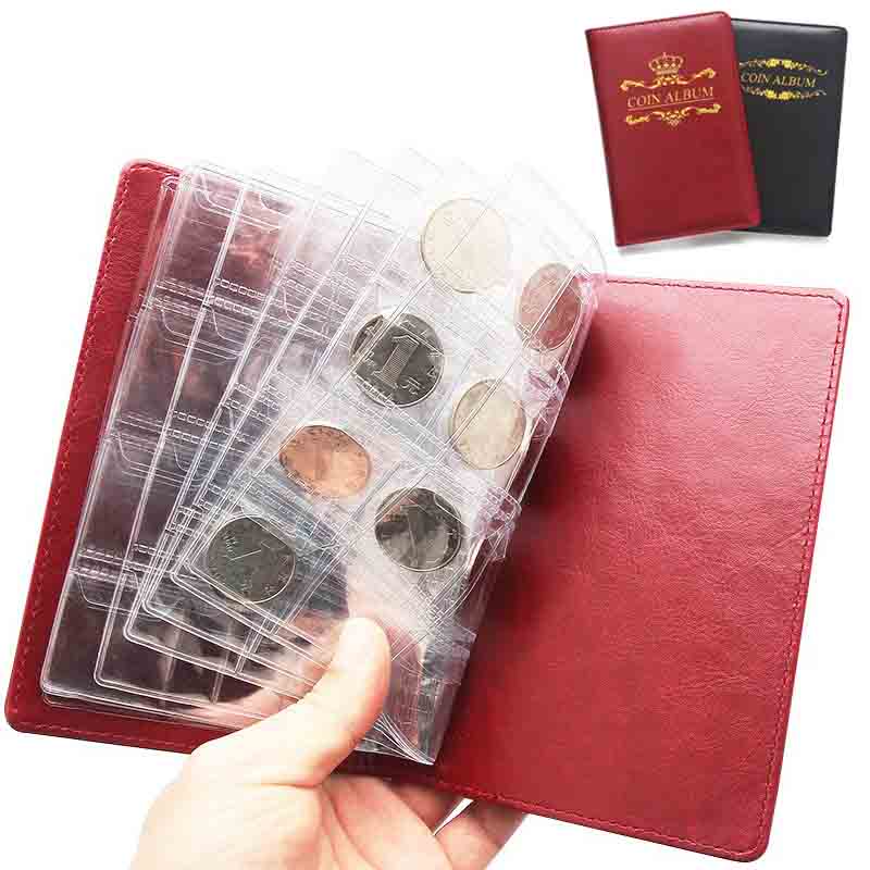 For Collector Coin Holder Albums Mini Penny Coin Storage Bag Collecting Money Organizer 120 Pockets Coins Collection Album Book