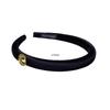 Women's Black Gold Label Skull Headband 2025 - Luxury Hair Accessory for Face Washing and More