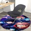 1pc Anime Cartoon Design Round Carpet  Office Chair Mat, NonSlip Rug for Home Decor