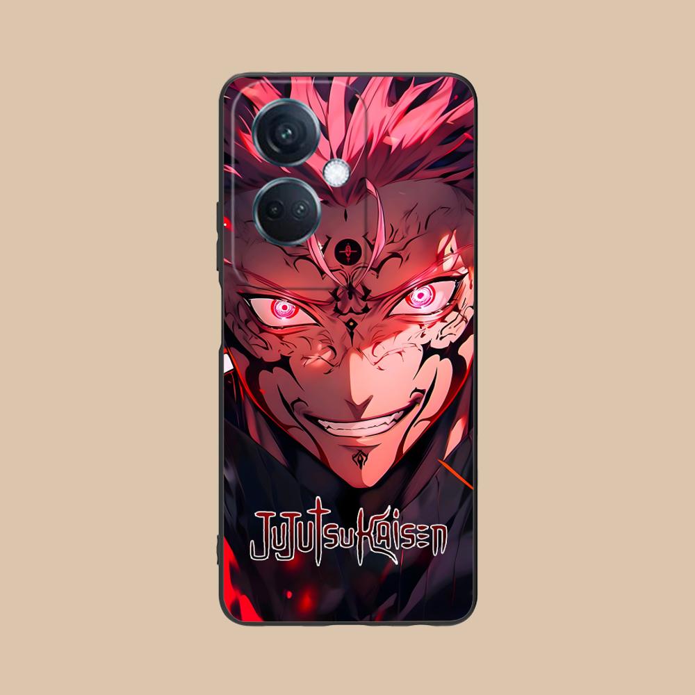 Jujutsu Kaisen Sukuna Mobile Phone Case for OPPO Reno 14 13 12 11 10 9 8 7 6 5 F T Pro 5G Colorful Printing Cover Cover Pretty