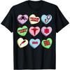 Nurse Healthcare Worker Conversation Hearts Valentine Day Cotton Men T Shirt