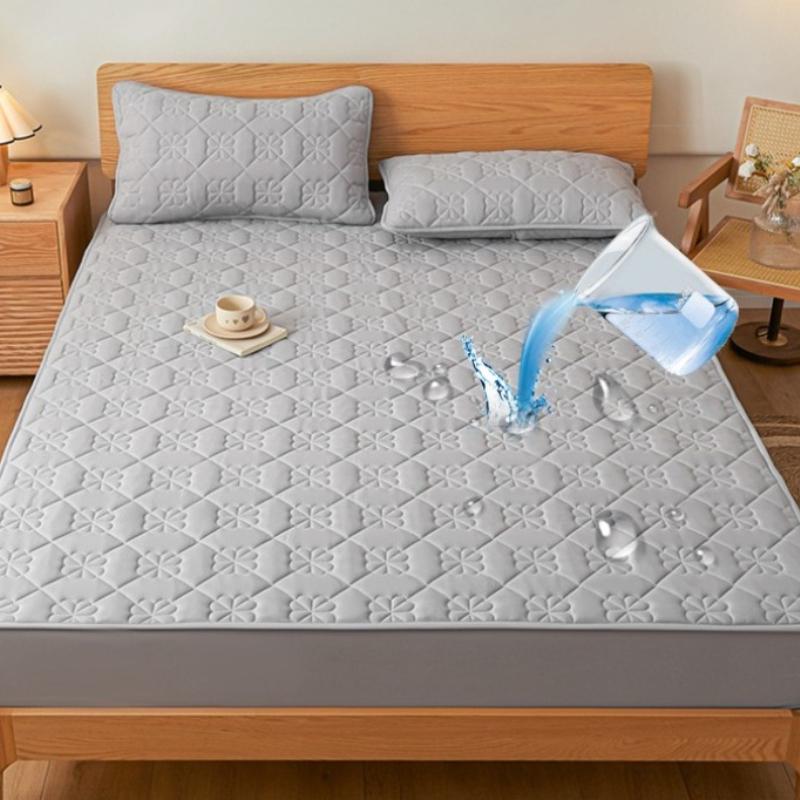 New Style Class A Raw Cotton Padded Waterproof Fitted Bed Sheet Mattress Cover Bedspread Comforter for Bedding Protection