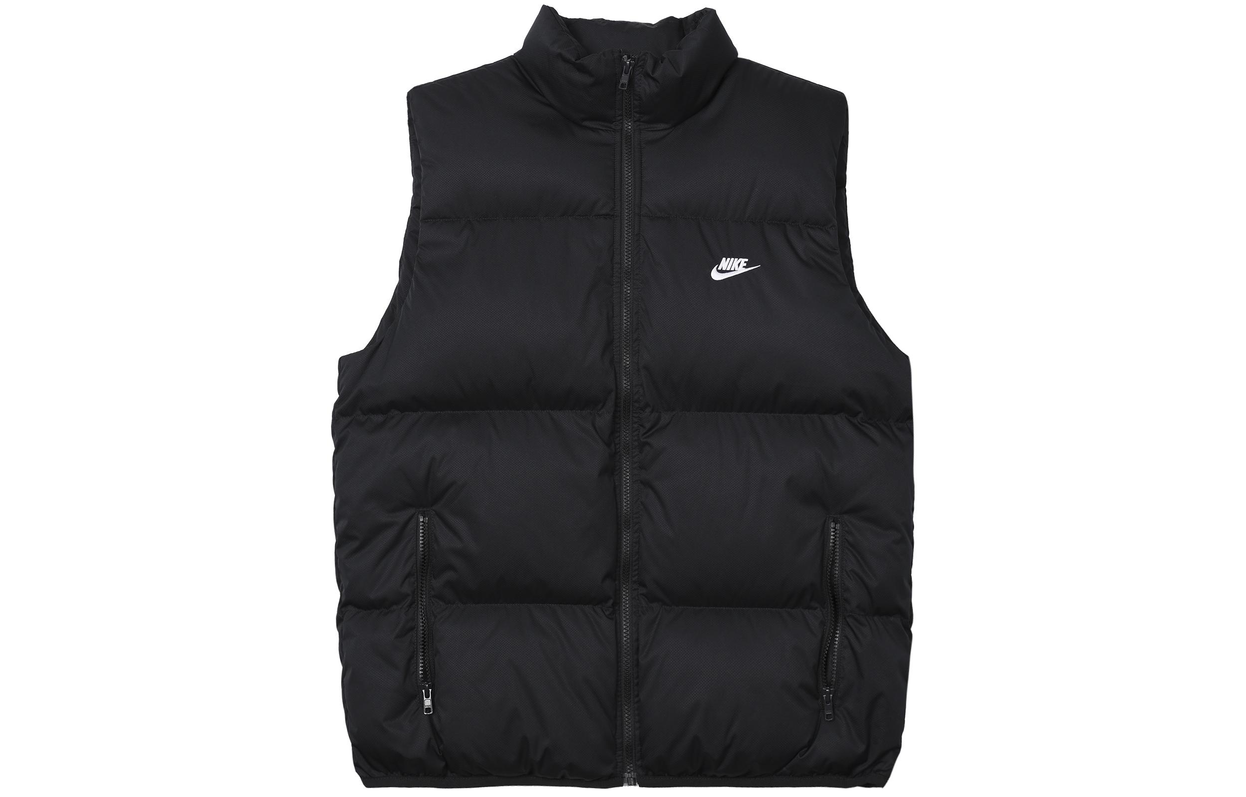Nike Club Vests Men s Black Stand Collar Moderate Other FB7374-010 XL