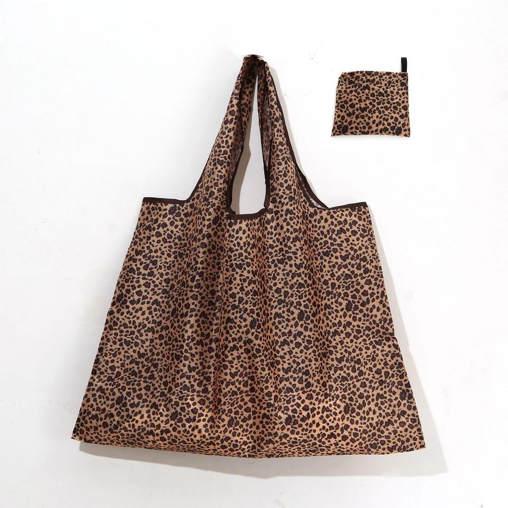 

Women s Tote Bag Large Capacity Leopard Print Hand Shopping Bag Women s Everyday Folding Handbag Shoulder Bag Cabas Beach Bags