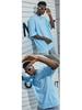 Men's Pure Cotton Oversized Heavyweight T-Shirt - Plus Size Solid Color Short Sleeve Trend