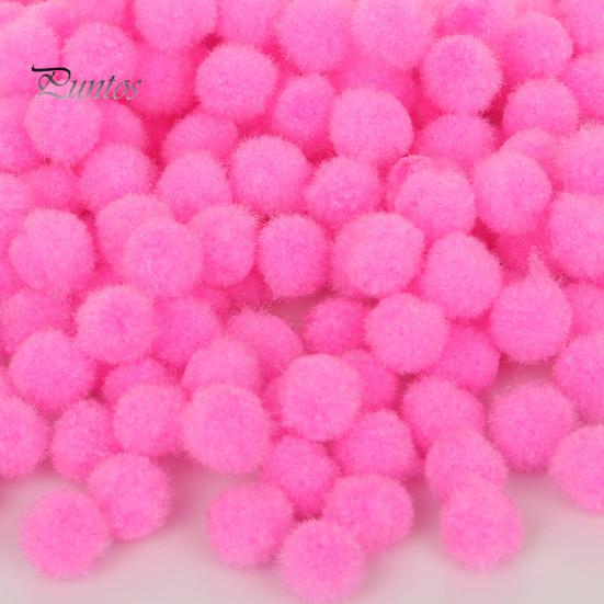 300 Pcs Pom Poms for Crafting 10mm Fluffy Felt Balls Solid Color Fuzzy Pompoms for Dolls Garland DIY Crafts Decorations