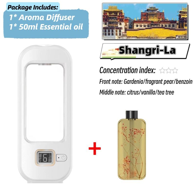 6 Moduser Aromadiffuser H3 Veggmontert Luftfriskerdispenser Duft Eterisk Olje Luftfukter Aromaterapi USB Oppladbar For Hjem Soverom