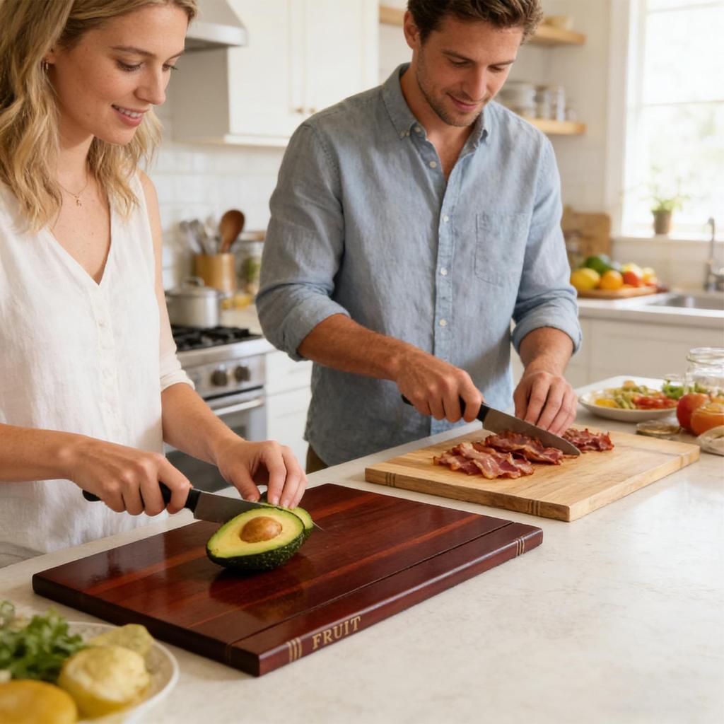 Book Cutting Board Set 4 Piece Wooden Chopping Mat with Stand Wooden Book Cutting Board Set for Charcuterie Kitchen Home