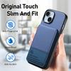 Premium Vertical Flip Phone Case with RFID Blocking for iPhone 16 Pro Max 16e 15 14 Plus 13 Pro 12 11 Built-in Kickstand & Card Slots Wallet Case