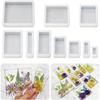 10 Sizes of Epoxy Resin Moulds Silicone Kits, Square Rectangular Silicone Moulds Resin, Soap, Candles, Taxidermy, Dried Flowers