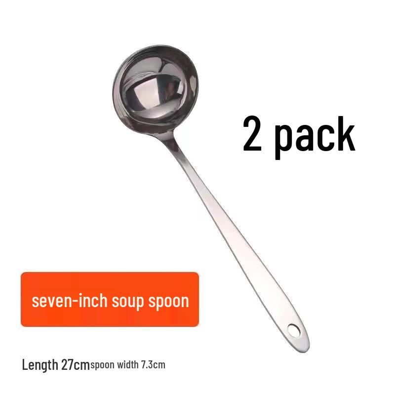 Zhaoran 304 Stainless Steel Thickened Soup Spoon Set