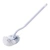 Curved Soft Bristle Toilet Brush with Long Handle for Deep Cleaning